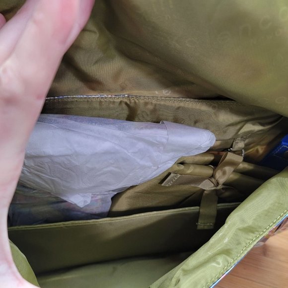 Kalencom Laminated Buckle Bag Cobalt Paisley Floral Baby Diaper Bag Laminated - Picture 4 of 4